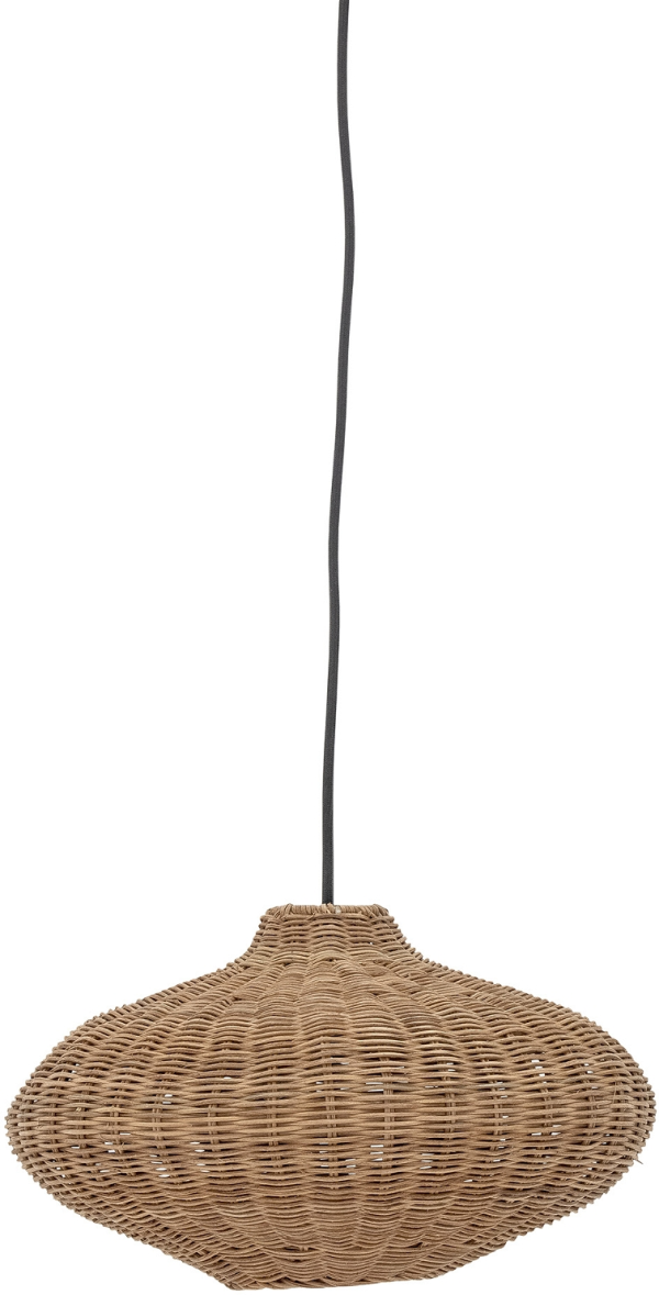 Jamilla, Pendel lampe, natur, H33,5x20 cm, rattan, metal