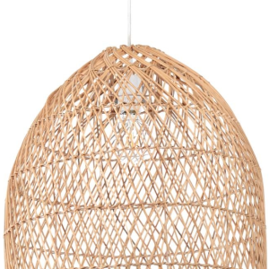 Domitila, Pendel lampe, natur, H50x44x44 cm