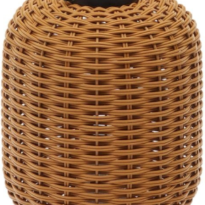 Saranella, Bordlampe, brun, H37x24x24 cm, polyrattan