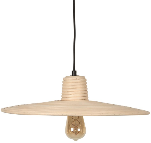 Balance, Pendellampe, Stenlysgrå, Rattan (D: 45 x H: 150 cm.)