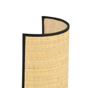 Aston K1 Rattan væglampe - Ø18 cm, E14, 230V, uden lyskilde