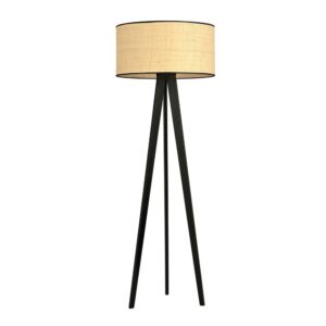 Aston LP1 Rattan gulvlampe - Ø45 cm, E27, 230V, uden lyskilde