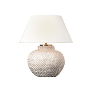 Avedon 11" Cordless Accent Lamp White Rattan