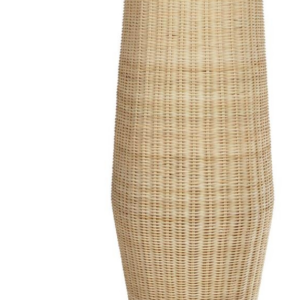 Bord- og gulvlampe Kave Home Kamaria natur rattan H120 x B32 cm metal stel rustik kolonial
