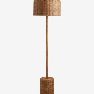 CANE gulvlampe i flettet sukkerrør - h152 cm - natur