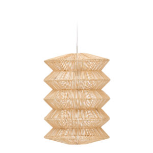 KAVE HOME Dakit loftslampeskærm X - lys natur rattan (40x54)