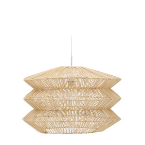 KAVE HOME Dakit loftslampeskærm X - lys natur rattan (60x40)