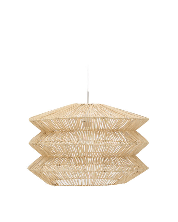KAVE HOME Dakit loftslampeskærm X - lys natur rattan (60x40)