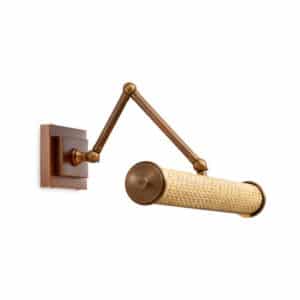 Wall Lamp Luca Antique brass finish/rattan L