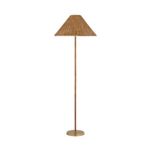 Wimberley Wrapped Floor Lamp Brass