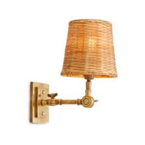 Wentworth væglampe messing/rotting