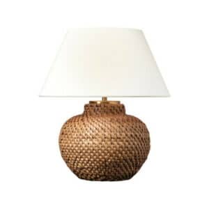 Avedon 11" Cordless Accent Lamp Natural Rattan