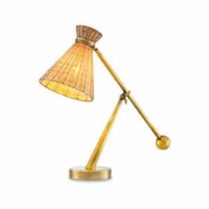 Kon Tiki Table Lamp Vintage Brass
