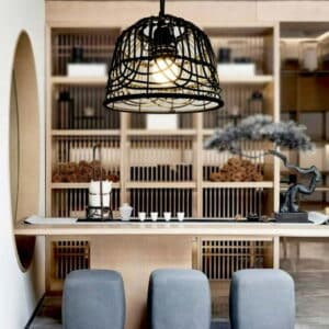 Luysn Rattan Lamp Shade Rattan Lamp Shade Replacement Lamp Shade Vintage Lamp Shade Rustic Pendant Light Cover for Pendant Light Ceiling Fan Floor Lamps Lamp Shades for Floor Lamps 7.8 X5.9