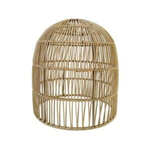 Rattan Lamp Shade Decor Replacement Handmade Weaved Light Fixture Lamp Shade for Hanging Light Floor Lamps Pendant Light Bedroom Home Cafe 25cm x 26cm