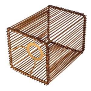 Square Rattan Lamp Shade Handcrafted Replacement Light Shade for Table and Floor Lamps