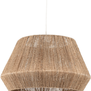 Pendelampe Kave Home Crismilda - Ø50 x H29 cm Rattan Lampeskærm i Naturlig Rustik Kolonial Stil